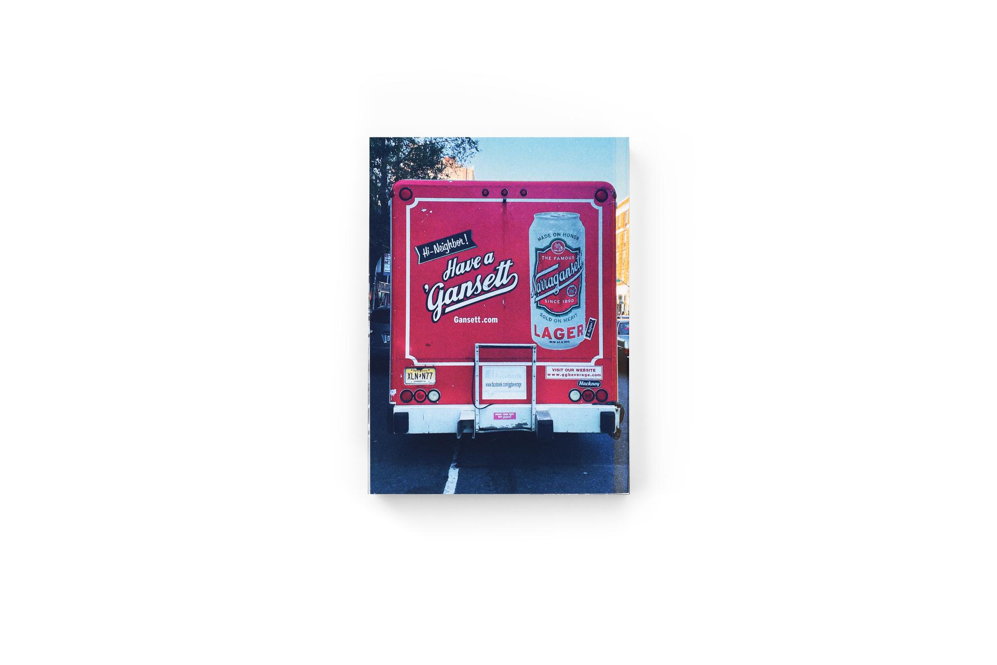 Trucks! book mockup, Gansett truck door cover